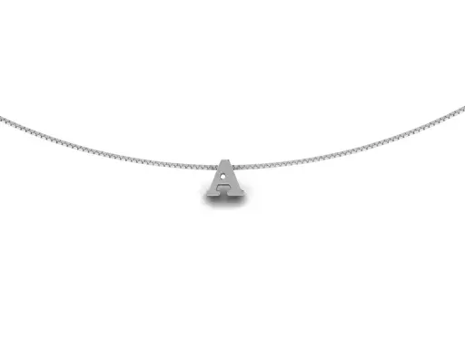 COLAR INICIAL EM PRATA 925