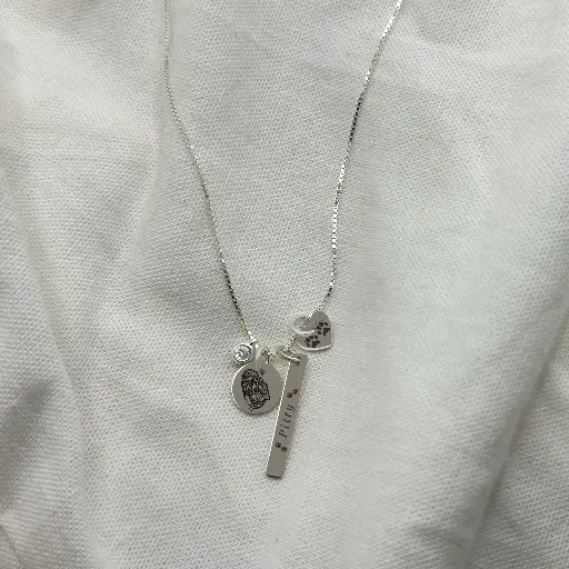 PINGENTE CHAPA CORAÇÃO EM PRATA 925